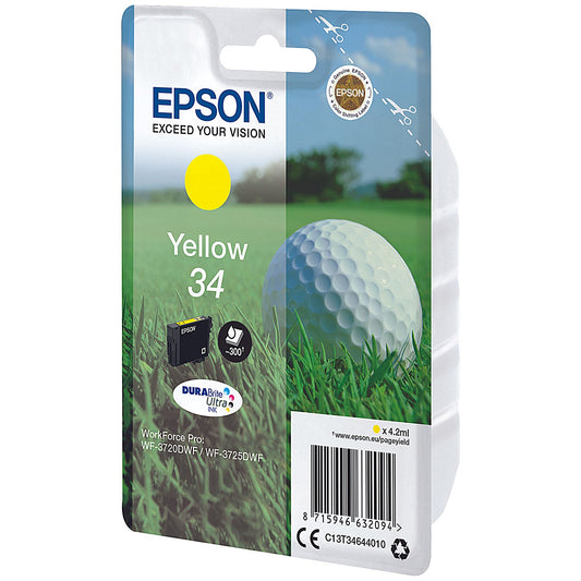 Epson DURABrite 34 Ultra Yellow Ink Cartridge
