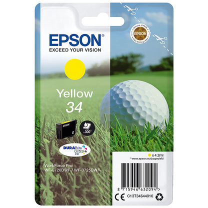 Epson DURABrite 34 Ultra Yellow Ink Cartridge