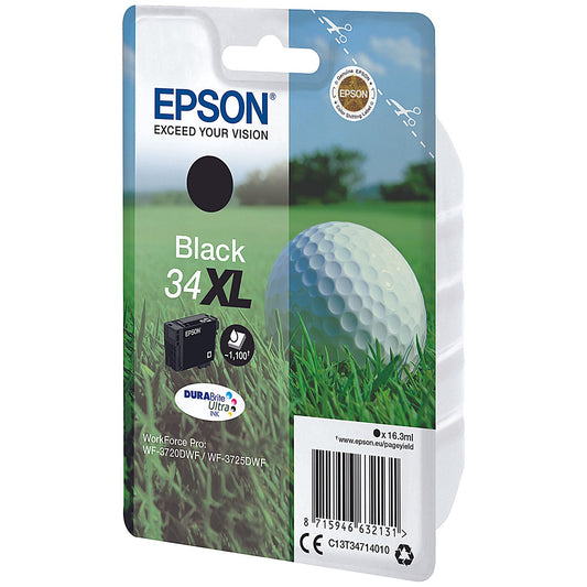 Epson DURABrite 34XL Ultra Black High Yield Ink Cartridge