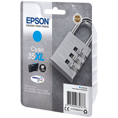 Epson DURABrite 35XL Ultra Cyan High Yield Ink Cartridge