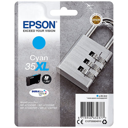 Epson DURABrite 35XL Ultra Cyan High Yield Ink Cartridge