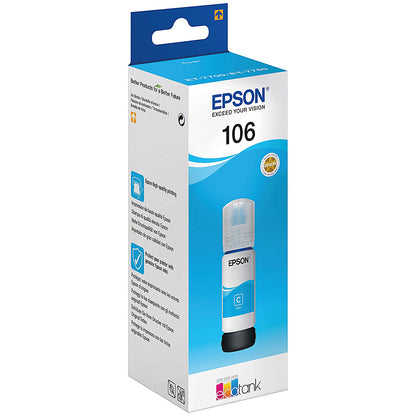 Epson 106 EcoTank Ink Bottle Cyan C13T00R240