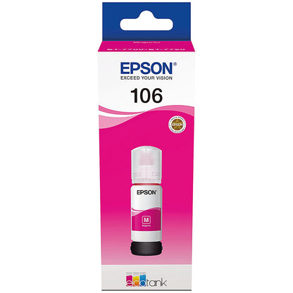 Epson 106 EcoTank Ink Bottle Magenta C13T00R340
