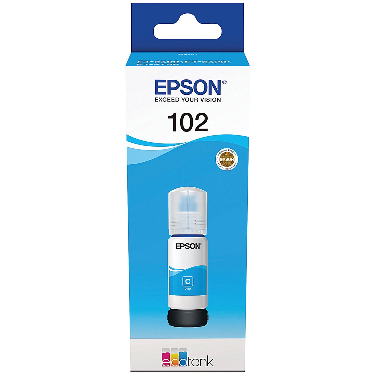 Epson 102 EcoTank Ink Bottle Cyan C13T03R240