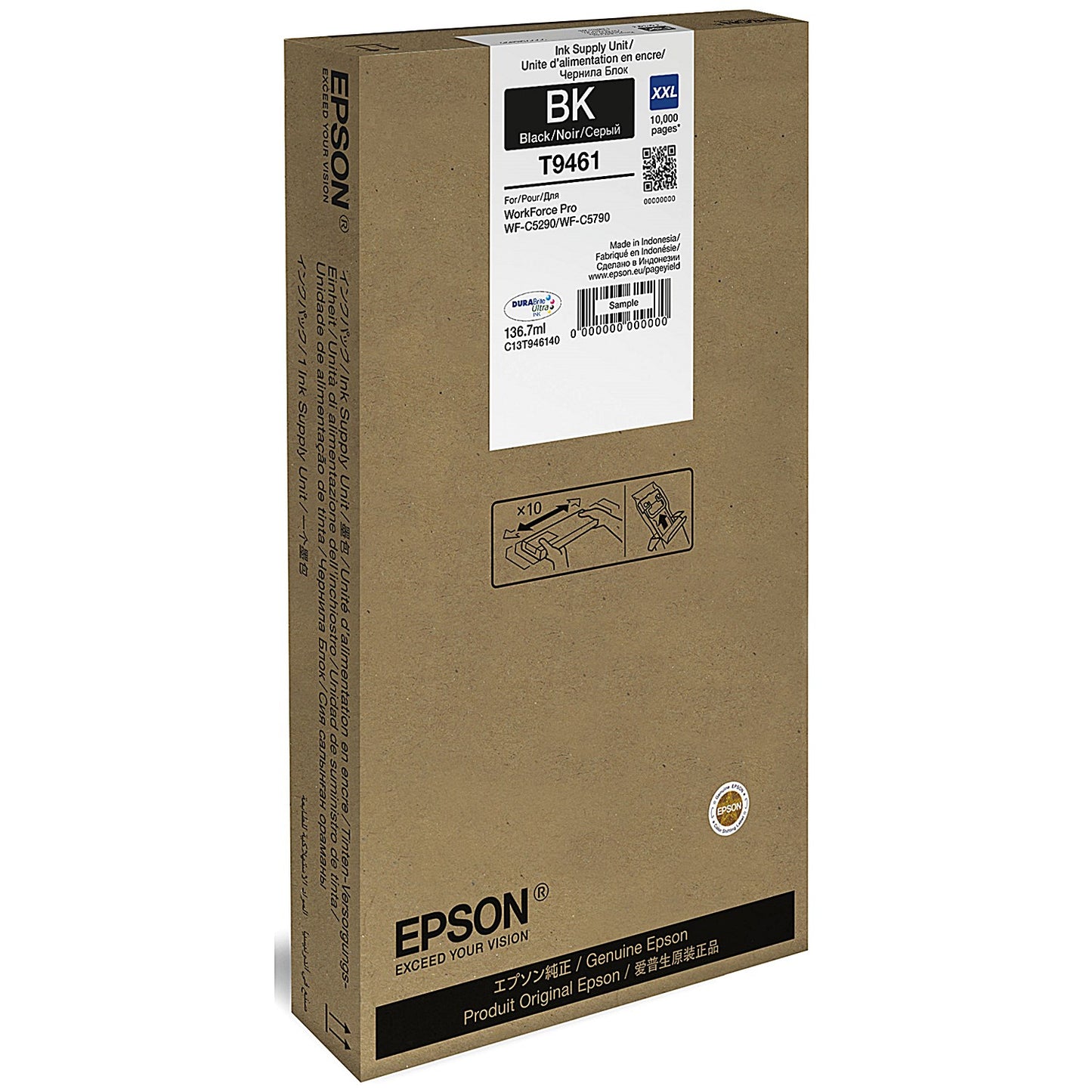 Epson T9461 Ink Cartridge XXL Extra High Yield Black C13T946140