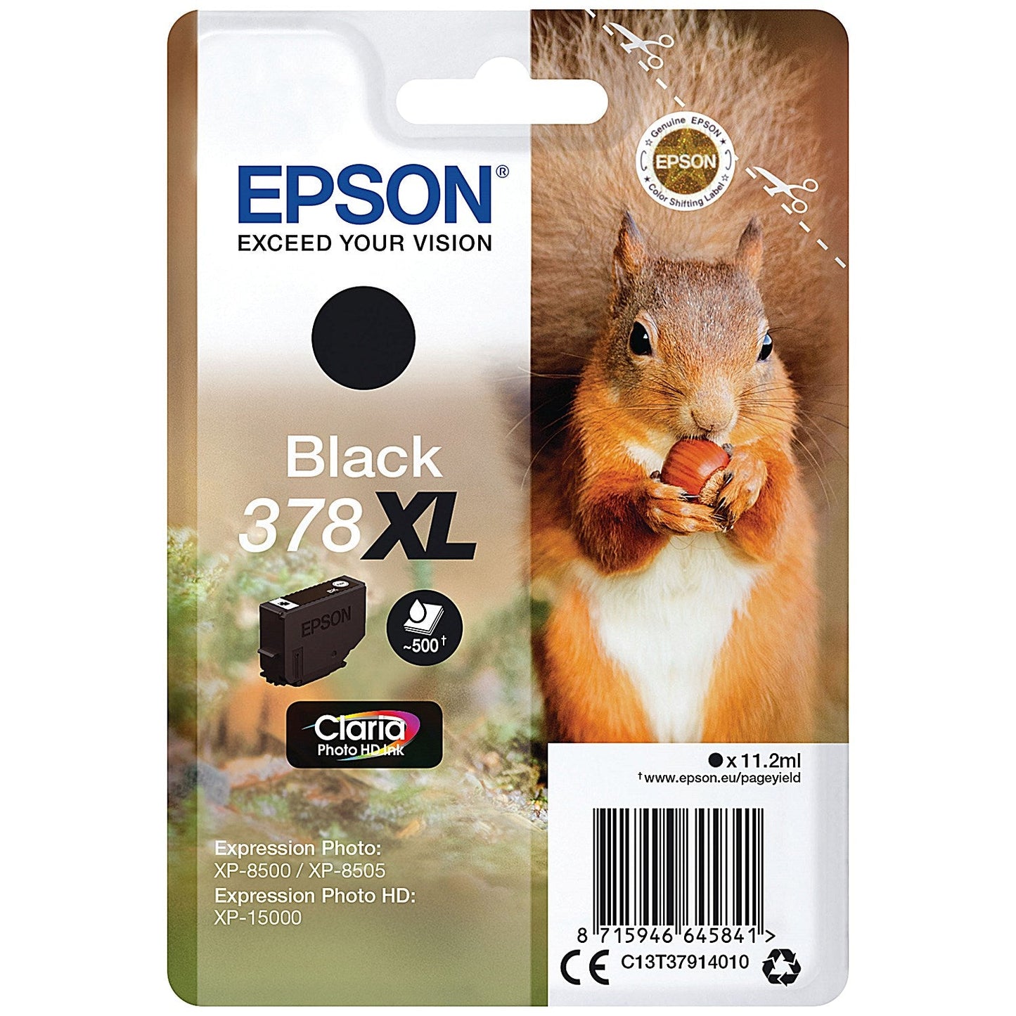 Epson 378XL Squirrel Ink Cartridge High Yield Photo Black C13T37914010 Easy2Order : EP64584