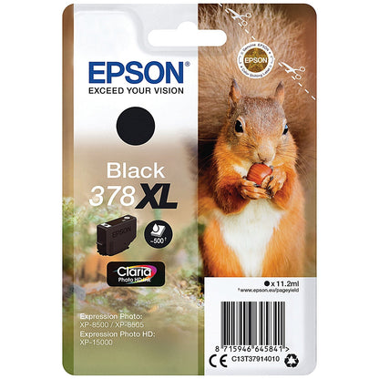 Epson 378XL Squirrel Ink Cartridge High Yield Photo Black C13T37914010 Easy2Order : EP64584