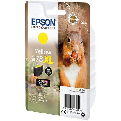 Epson 378XL Squirrel Ink Cartridge High Yield Yellow C13T37944010