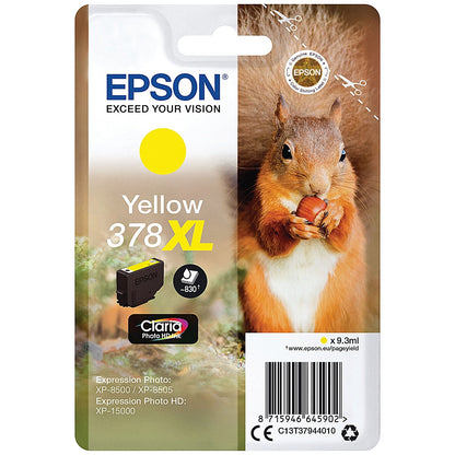 Epson 378XL Squirrel Ink Cartridge High Yield Yellow C13T37944010 Easy2Order : EP64590