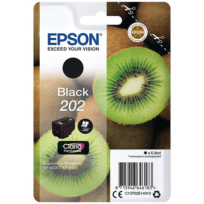 Epson 202 Kiwi Claria Premium Ink Cartridge Black C13T02E14010 Easy2Order : EP64618