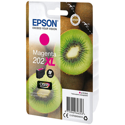 Epson 202XL Kiwi Claria Premium Ink Cartridge High Yield Magenta C13T02H34010