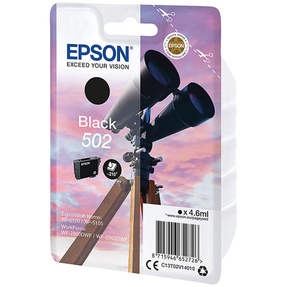 Epson 502 Binoculars Ink Cartridge Black C13T02V14010