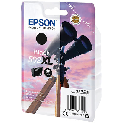 Epson 502XL Binoculars Ink Cartridge High Yield Black C13T02W14010