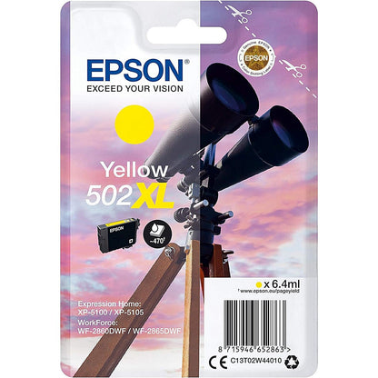 Epson 502XL Binoculars Ink Cartridge High Yield Yellow C13T02W44010 Easy2Order : EP65286