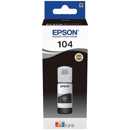Epson 104 EcoTank Ink Bottle Black C13T00P140 Easy2Order : EP65580