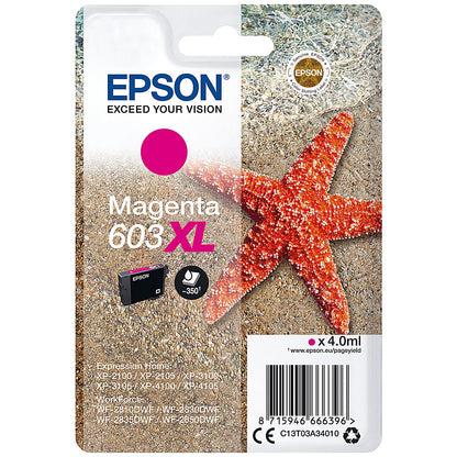 Epson 603XL Starfish Ink Cartridge High Yield Magenta C13T03A34010