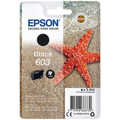 Epson 603 Starfish Ink Cartridge Black C13T03U14010