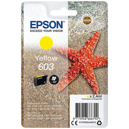 Epson 603 Starfish Ink Cartridge Yellow C13T03U44010