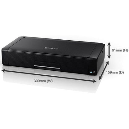 Epson WorkForce WF-110W A4 Wireless Portable Colour Inkjet Printer, Black