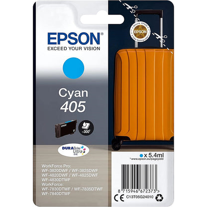 Epson 405 Suitcase DURABrite Ultra Ink Cartridge Cyan C13T05G24010 Easy2Order : EP67237