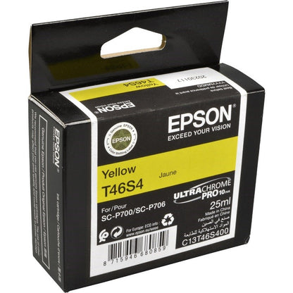 Epson T46S4 UltraChrome Pro Ink Cartridge Yellow C13T46S400