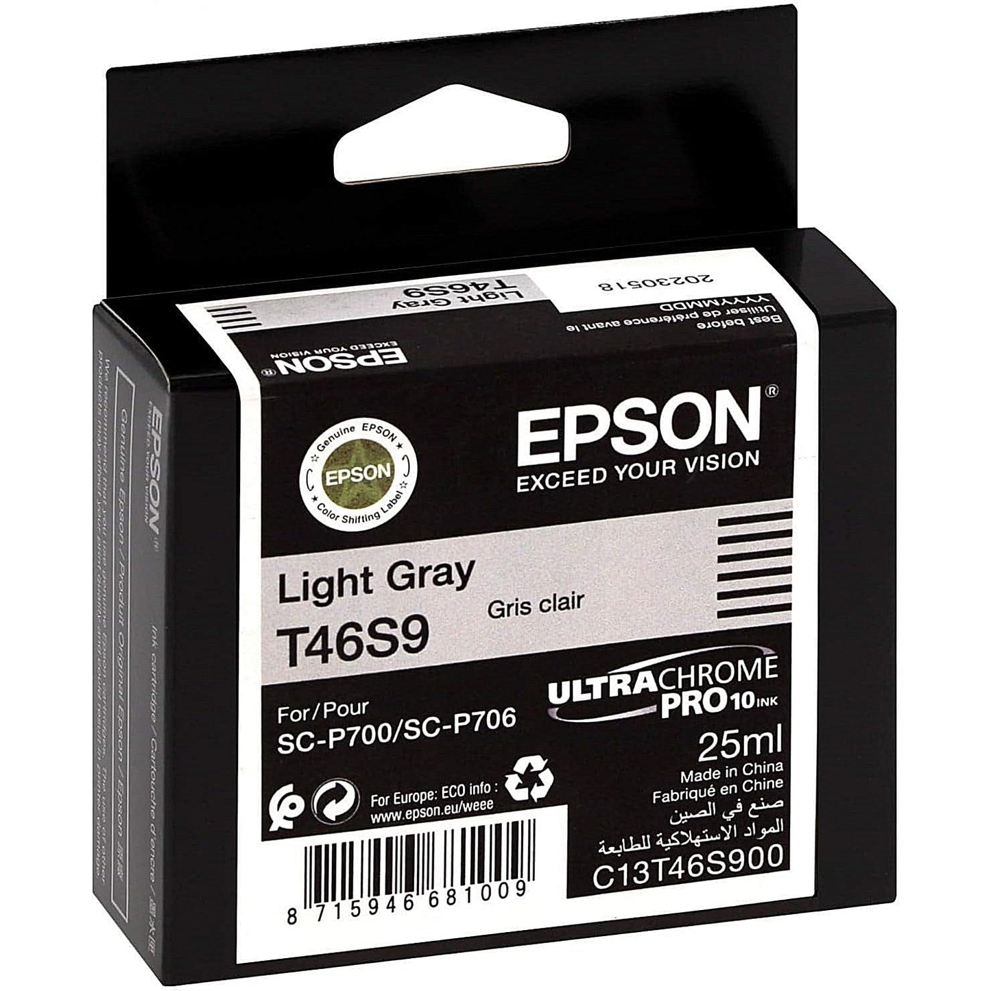 Epson T46S9 UltraChrome Pro Ink Cartridge Light Grey C13T46S900