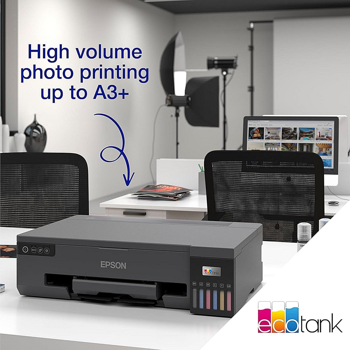 Epson EcoTank ET-18100 A3+ Wireless Colour Inkjet Printer, Black Easy2Order : EP70296