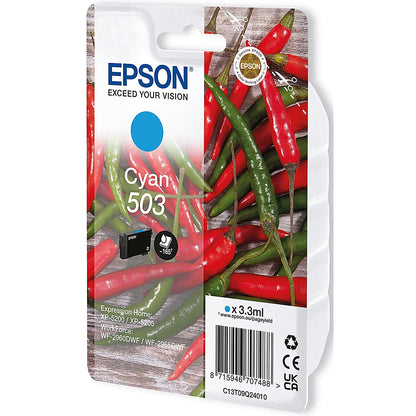 Epson 503 Chillies Ink Cartridge Cyan C13T09Q24010