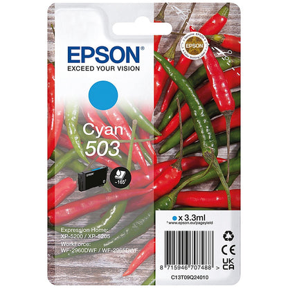 Epson 503 Chillies Ink Cartridge Cyan C13T09Q24010 Easy2Order : EP70748