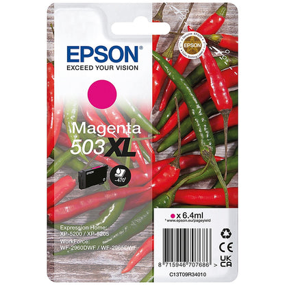 Epson 503XL Chillies Ink Cartridge High Yield Magenta C13T09R34010 Easy2Order : EP70768