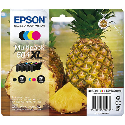 Epson 604XL Pineapple Ink Cartridge High Yield CMYK Multipack C13T10H64010