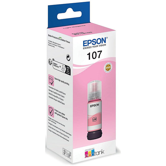 Epson 107 EcoTank Ink Bottle Light Magenta C13T09B640