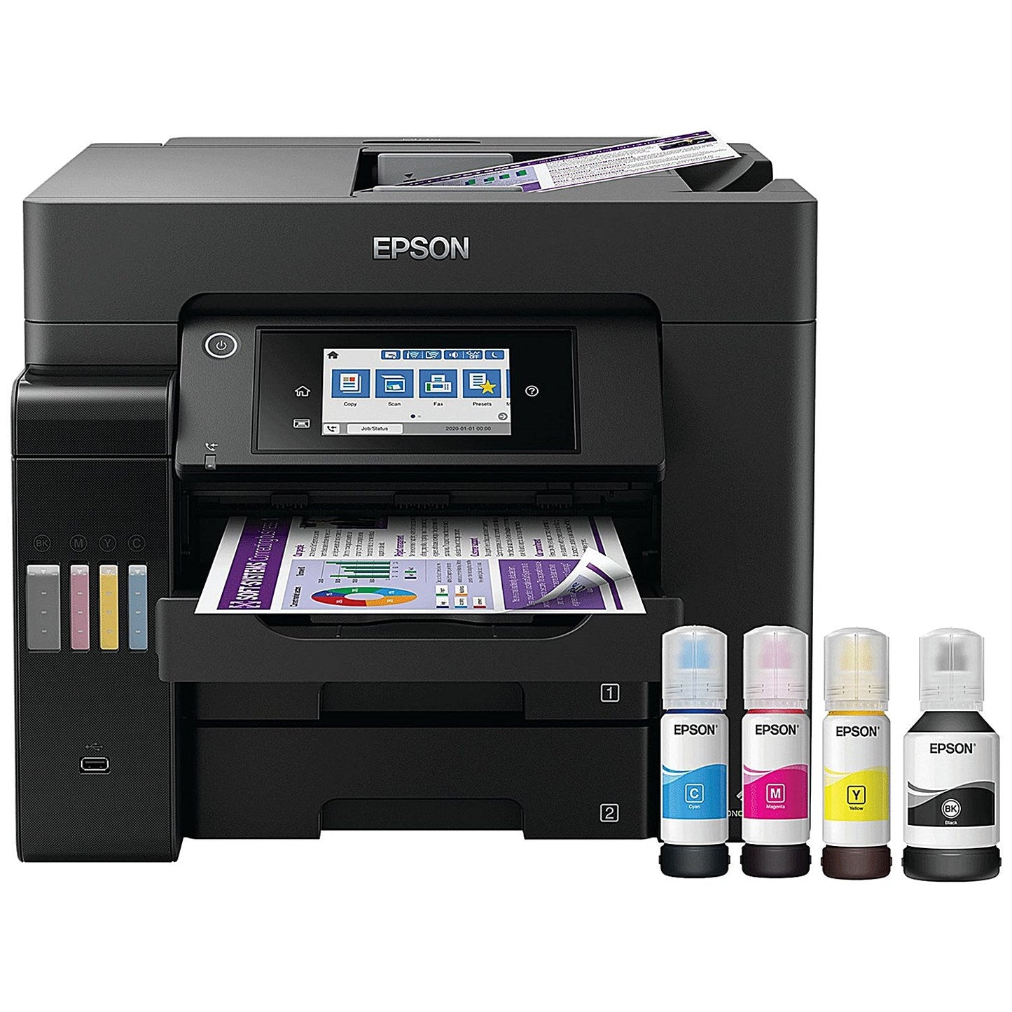 Epson EcoTank ET-5855 Wireless Colour 4-in-1 Inkjet Printer C11CJ29406BA