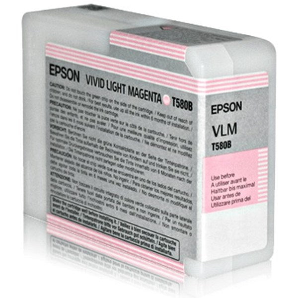 Epson T580B Vivid Light Magenta Inkjet Cartridge