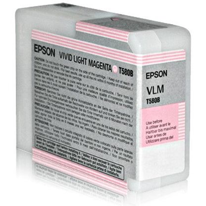 Epson T580B Vivid Light Magenta Inkjet Cartridge
