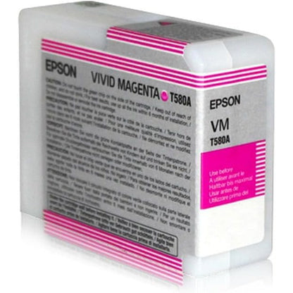 Epson T580A Vivid Magenta Inkjet Cartridge