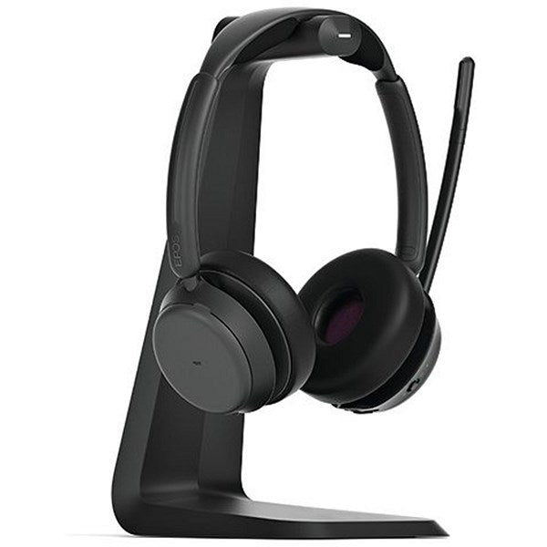 Epos Impact 1061T Wireless Binaural On Ear Headset Bluetooth with Charging Stand 1001173