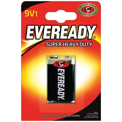 Eveready Super Heavy Duty 9V Carbon Zinc Battery