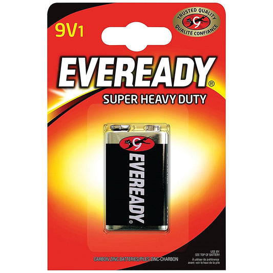 Eveready Super Heavy Duty 9V Carbon Zinc Battery