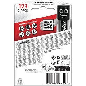 Energizer Lithium Photo 123 Batteries, Pack of 2 Easy2Order : ER16849