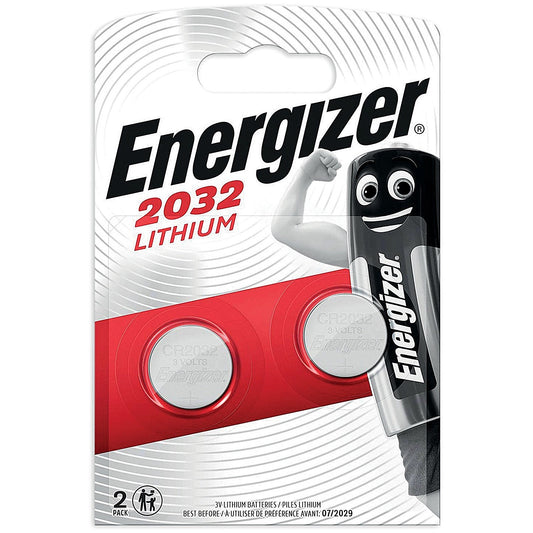 Energizer CR2032 Lithium Batteries, Pack of 2