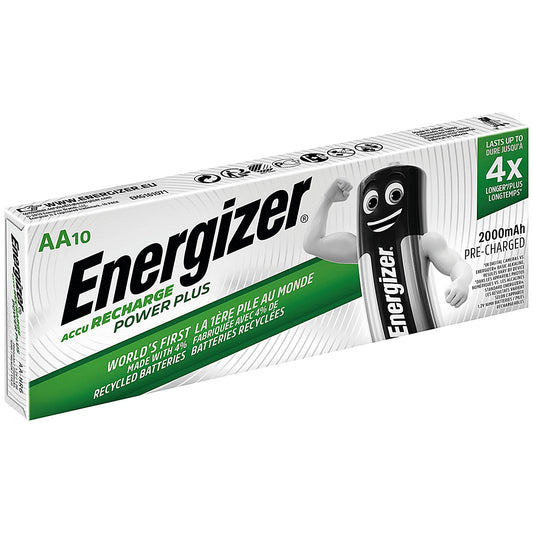 Energizer Rechargeable AA Batteries, Pack of 10