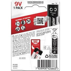 Energizer Max 9V Battery Easy2Order : ER41029