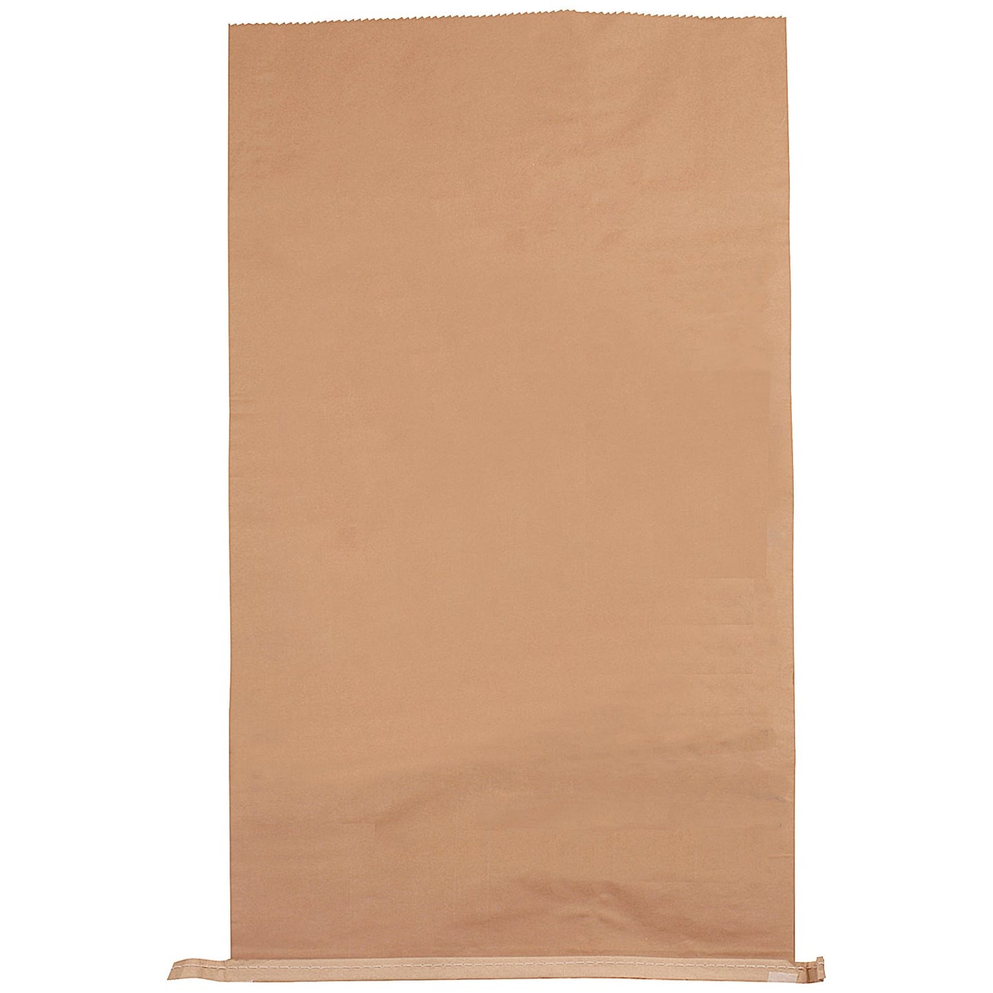 Medium Duty Plain Paper Waste Sack, 66 Litre, Brown, Pack of 50