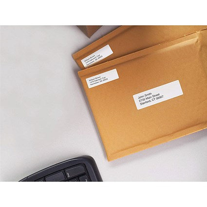 Dymo 11352 LabelWriter Thermal Return Address Labels, Black on White, 25x54mm, 500 Labels Per Roll