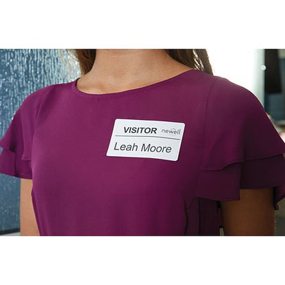 Dymo 11356 LabelWriter Thermal Name Badge Labels, Black on White, 41x89mm, 300 Labels Per Roll