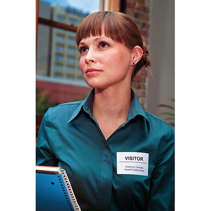 Dymo 11356 LabelWriter Thermal Name Badge Labels, Black on White, 41x89mm, 300 Labels Per Roll