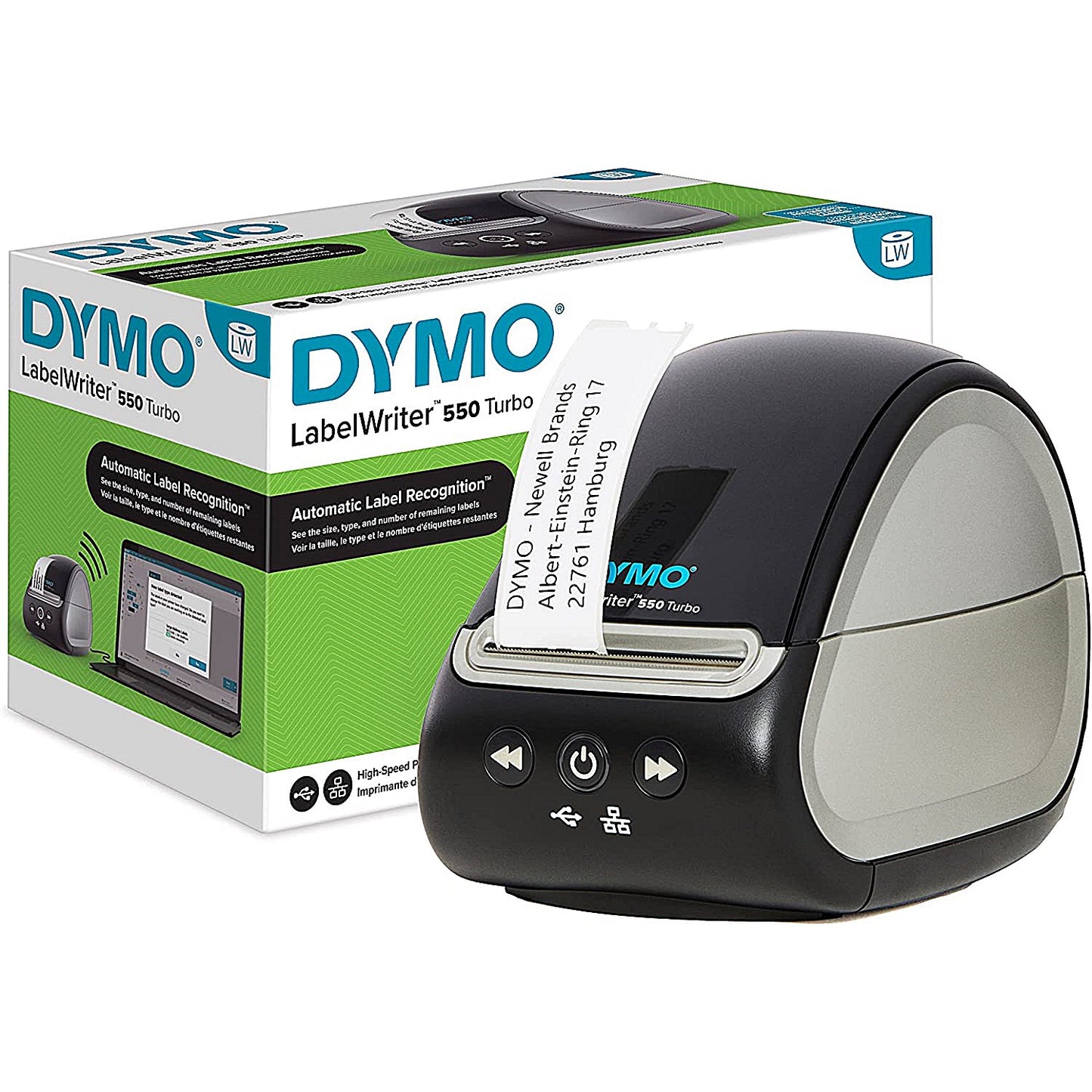 Dymo LabelWriter 550 Turbo Thermal Label Printer, Desktop