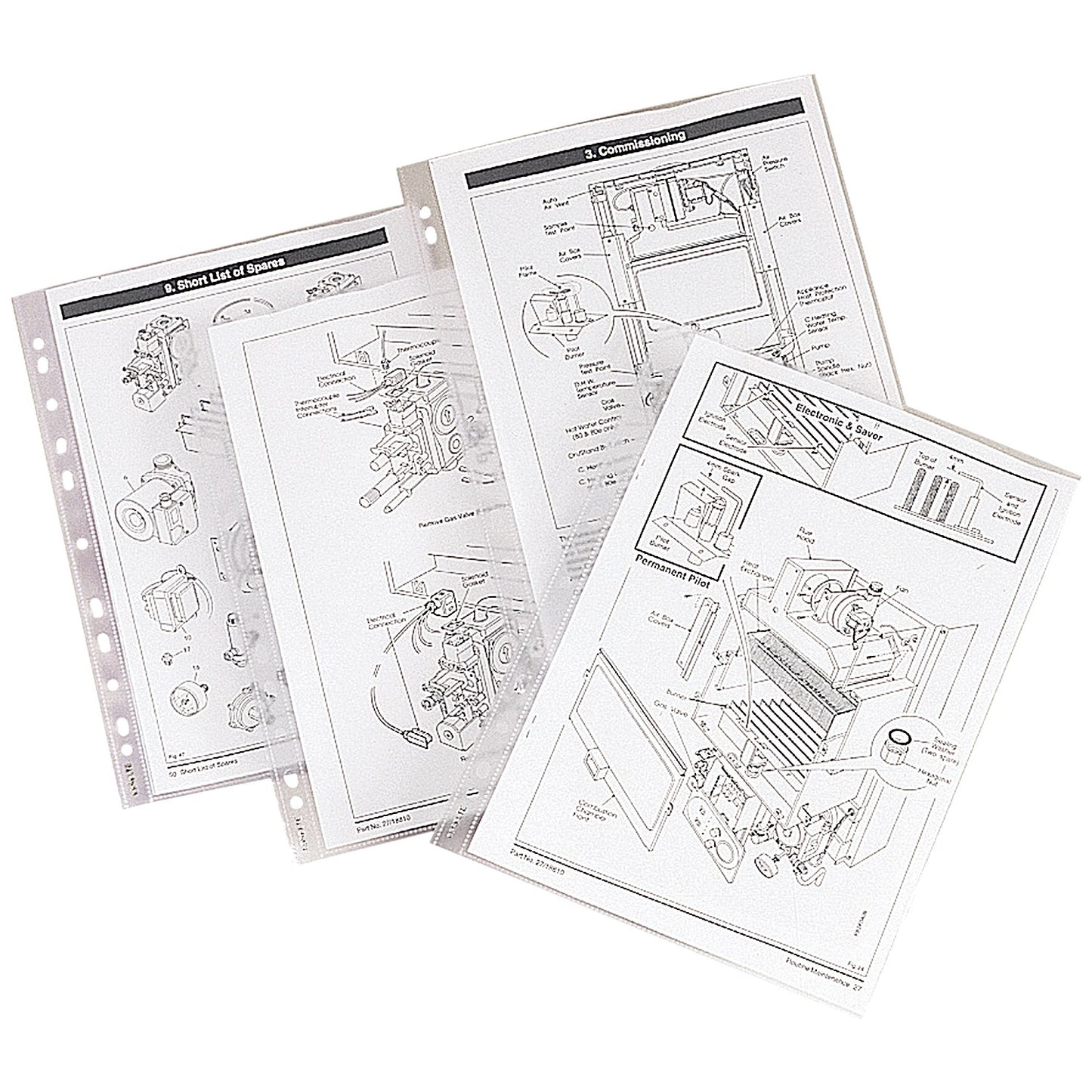 Esselte A4 Plastic Pockets, 105 Micron, Top Opening, Pack of 25