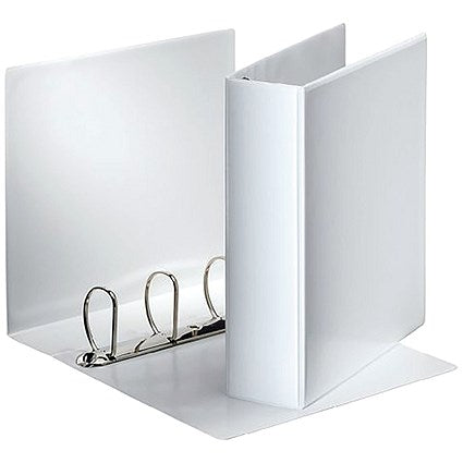 Esselte Presentation Ring Binder, A4, 4 D-Ring, 25mm Capacity, White